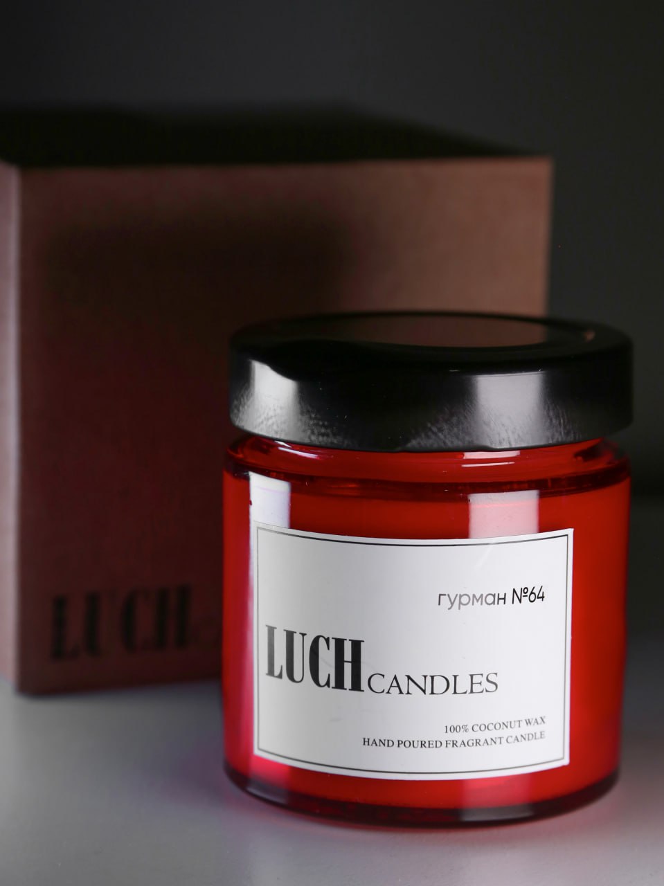 LUCHcandles Аромасвеча Аромат 64 Кокосовый воск 200мл