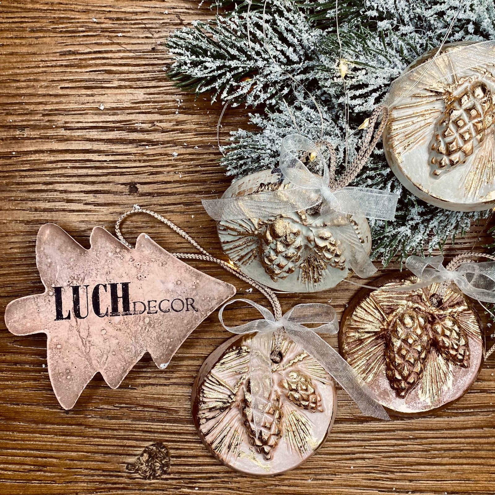 LUCHdecor НГ игрушка шишки с ветками