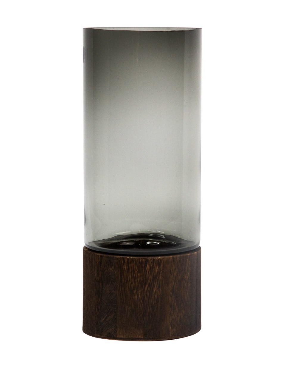 Ваза стекло, дерево 30см Wood stand