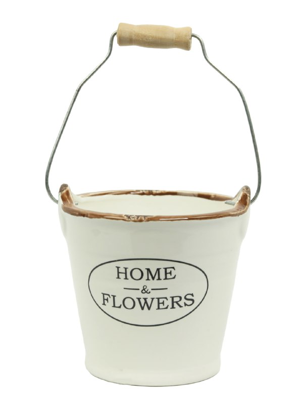 Кашпо керамика Ведро Home Flowers К42-331